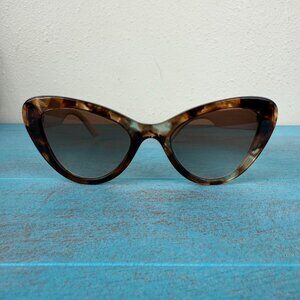 Prada 13YS Cat Eye Sunglasses Havana Brown Gradient EUC